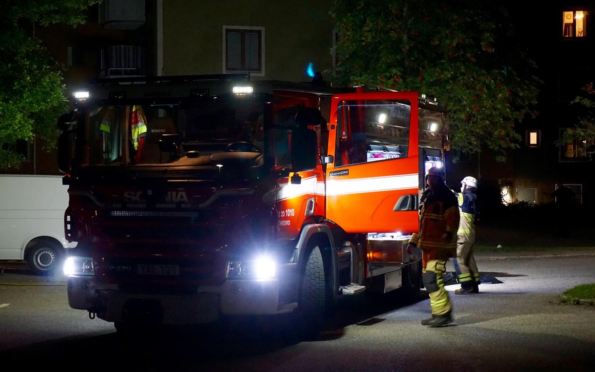 Bilbrand på Östra Vintergatan-Rosta