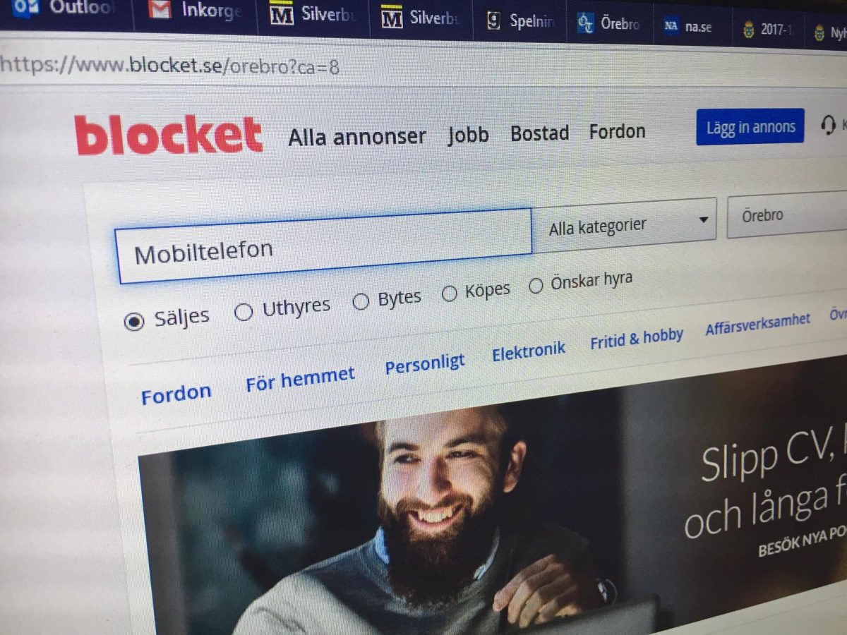 Stulen mobiltelefon hittades efter annons på Blocket – Örebro Tribune
